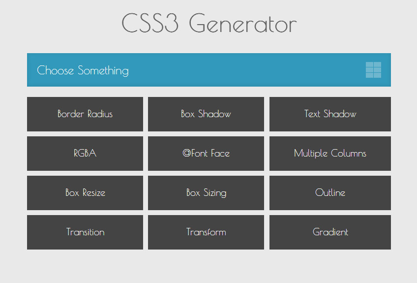 18 CSS3 Generators For Quicker UI Styling